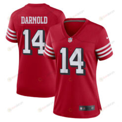 Sam Darnold 14 San Francisco 49ers Women Alternate Game Jersey - Scarlet