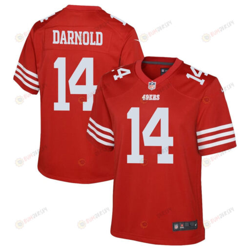 Sam Darnold 14 San Francisco 49ers Youth Jersey - Scarlet