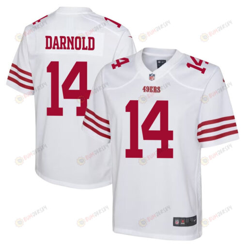 Sam Darnold 14 San Francisco 49ers Youth Jersey - White