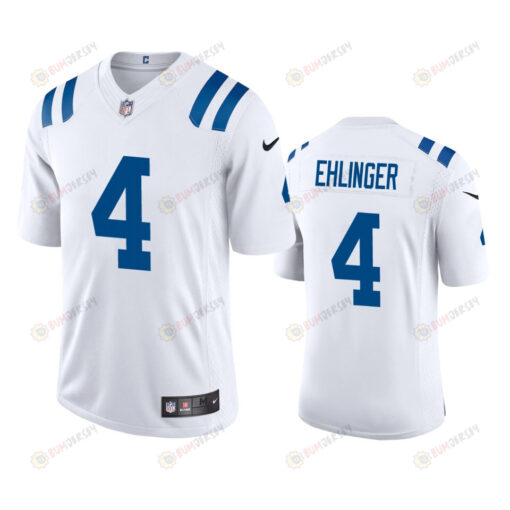 Sam Ehlinger Indianapolis Colts 4 White Vapor Limited Jersey