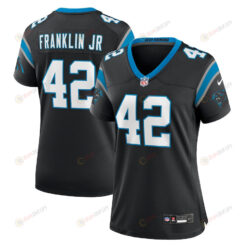 Sam Franklin Jr. 42 Carolina Panthers Women's Team Game Jersey - Black