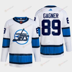 Sam Gagner 89 Reverse Retro 2.0 2022 Winnipeg Jets White Jersey Primegreen