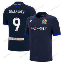 Sam Gallagher 9 Blackburn Rovers 2022-23 Away Jersey - Navy