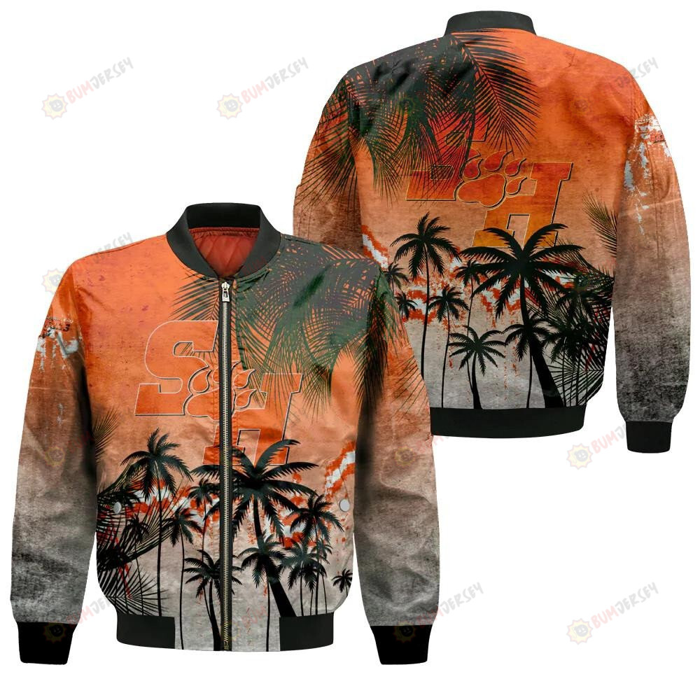 Sam Houston State Bearkats Bomber Jacket 3D Printed Coconut Tree Tropical Grunge