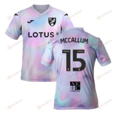 Sam McCallum 15 Norwich City 2022-23 Third Jersey - Tie-dye