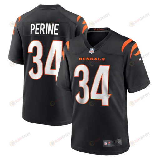 Samaje Perine 34 Cincinnati Bengals Game Jersey - Black