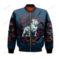 Samford Bulldogs Bomber Jacket 3D Printed Camouflage Vintage