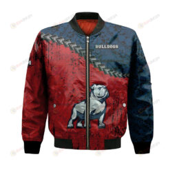 Samford Bulldogs Bomber Jacket 3D Printed Grunge Polynesian Tattoo