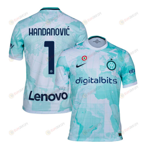 Samir Handanovi? 1 Inter Milan 2022/23 Away Men Jersey - Light Green