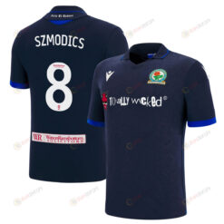 Sammie Szmodics 8 Blackburn Rovers 2022-23 Away Jersey - Navy