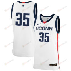 Samson Johnson 35 UConn Huskies Basketball Jersey - Men White