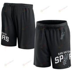 San Antonio Spurs Black Free Throw Mesh Shorts - Men