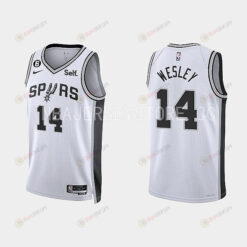 San Antonio Spurs Blake Wesley 14 2022-23 Association Edition White Men Jersey Swingman