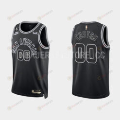 San Antonio Spurs Custom 00 2022-23 Classic Edition Black Men Jersey