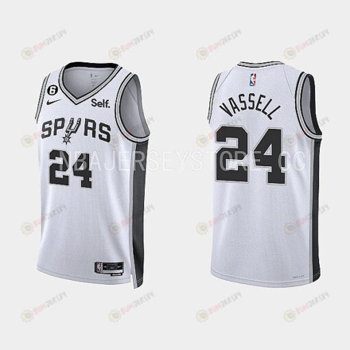 San Antonio Spurs Devin Vassell 24 2022-23 Association Edition White Men Jersey Swingman