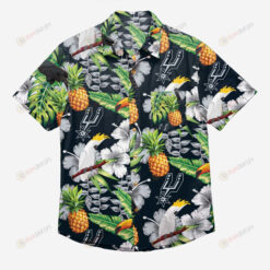 San Antonio Spurs Floral Button Up Hawaiian Shirt