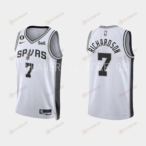 San Antonio Spurs Josh Richardson 7 2022-23 Association Edition White Men Jersey Swingman