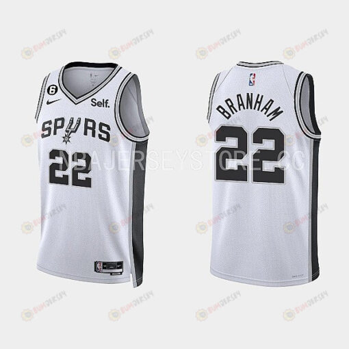 San Antonio Spurs Malaki Branham 22 2022-23 Association Edition White Men Jersey Swingman