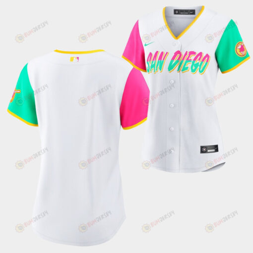 San Diego Padres 2022-23 City Connect White Lady Jersey Women