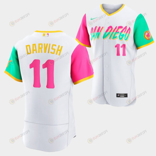 San Diego Padres 2022-23 City Connect Yu Darvish 11 White Jersey