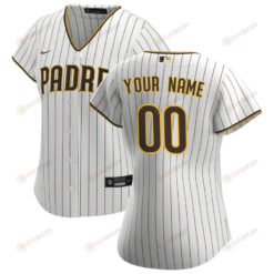 San Diego Padres Women's Home Custom Jersey - White