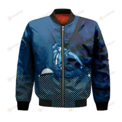 San Diego Toreros Bomber Jacket 3D Printed Basketball Net Grunge Pattern