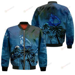 San Diego Toreros Bomber Jacket 3D Printed Coconut Tree Tropical Grunge