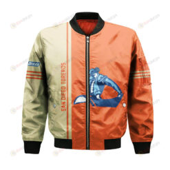 San Diego Toreros Bomber Jacket 3D Printed Half Style