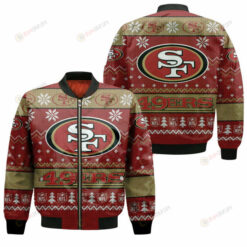 San Francisco 49Ers Christmas Pattern Bomber Jacket