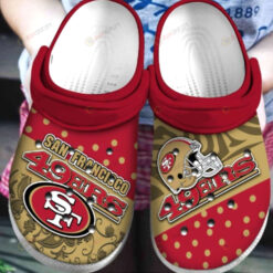 San Francisco 49Ers Crocs Crocband Clog Comfortable Water Shoes For Fans - AOP Clog