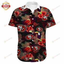 San Francisco 49Ers Curved Hawaiian Shirt