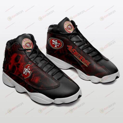 San Francisco 49Ers In Black Air Jordan 13 Shoes Sneakers