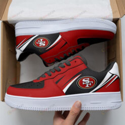 San Francisco 49Ers Logo Pattern Red Air Force 1 Printed