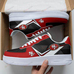 San Francisco 49Ers Logo Stripe Pattern Air Force 1 Printed