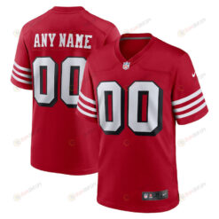 San Francisco 49ers Alternate Custom 00 Game Jersey - Scarlet