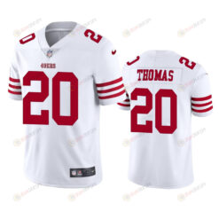 San Francisco 49ers Ambry Thomas 20 2022-23 Vapor Limited White Jersey - Men's