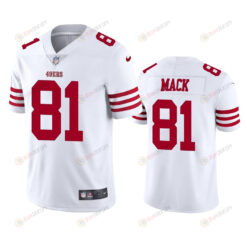 San Francisco 49ers Austin Mack 81 White Vapor Limited Jersey - Men's