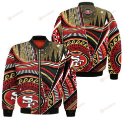 San Francisco 49ers Bohemian Pattern Bomber Jacket- Multicolor