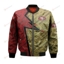 San Francisco 49ers Bomber Jacket 3D Printed Abstract Pattern Sport