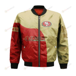 San Francisco 49ers Bomber Jacket 3D Printed Curve Style Custom Text And Number