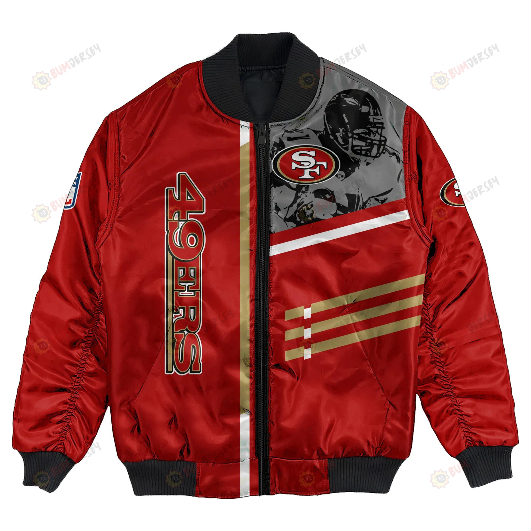 San Francisco 49ers Bomber Jacket 3D Printed Personalized Football For Fan