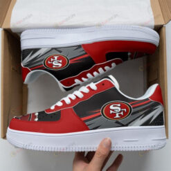 San Francisco 49ers Gray Thunder Air Force 1 Shoes Sneaker