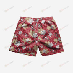 San Francisco 49ers Hibiscus Hawaiian Men Shorts Swim Trunks - Print Shorts