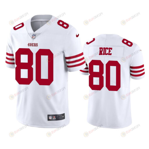 San Francisco 49ers Jerry Rice 80 2022-23 Vapor Limited White Jersey - Men's