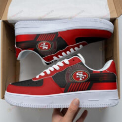 San Francisco 49ers Logo And Stripes Air Force 1 Shoes Sneaker