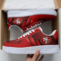 San Francisco 49ers Logo Red Pattern Air Force 1 Shoes Sneaker