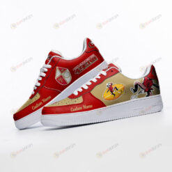 San Francisco 49ers Mascot Logo Pattern Custom Name Air Force 1 Printed