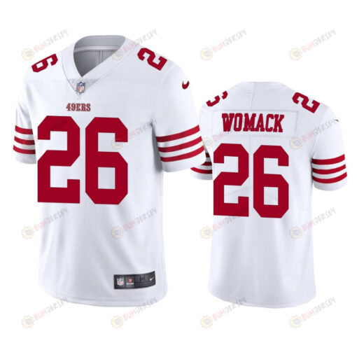 San Francisco 49ers Samuel Womack 26 White Vapor Limited Jersey