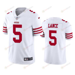 San Francisco 49ers Trey Lance 5 2022-23 Vapor Limited White Jersey - Men's