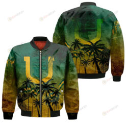 San Francisco Dons Bomber Jacket 3D Printed Coconut Tree Tropical Grunge